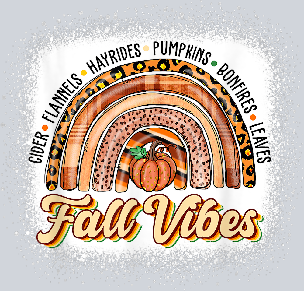 Cider Flannels Hayrides Pumpkins Bonfires Leaves - STK01347 (DTF Transfers)