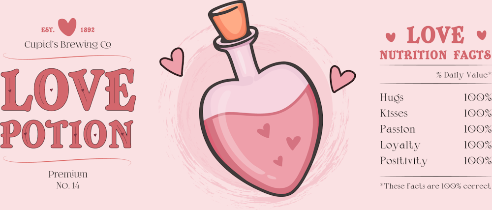 Love Potion - STK03786 (DTF Transfers)
