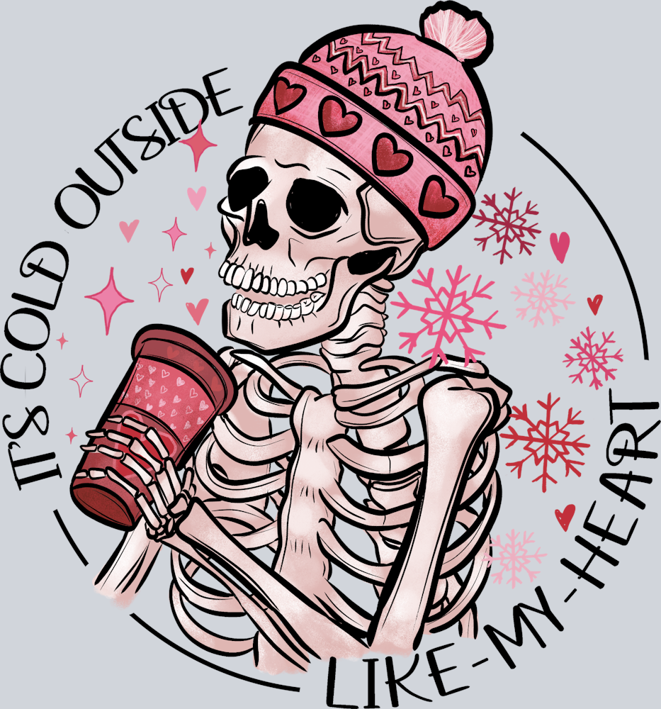 Skeleton Cold Heart - STK05489 (DTF Transfers)