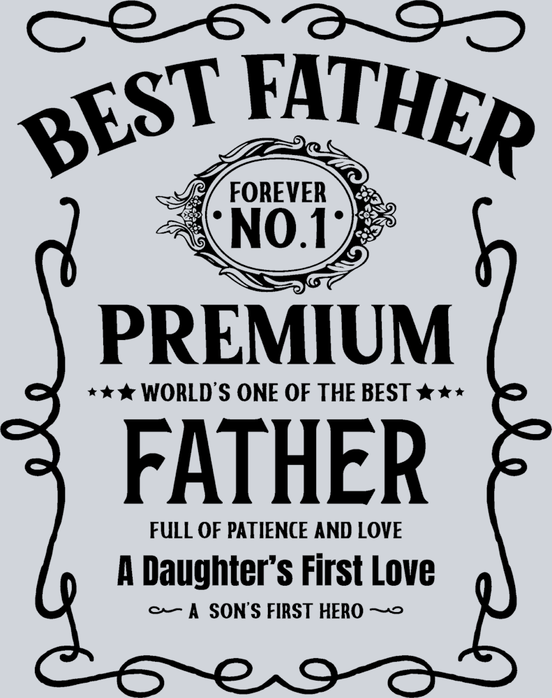 Fathers Day Black - STK01951 (DTF Transfers)