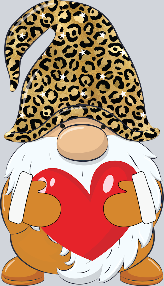 Gnome Orange Leopard - STK02321 (DTF Transfers)