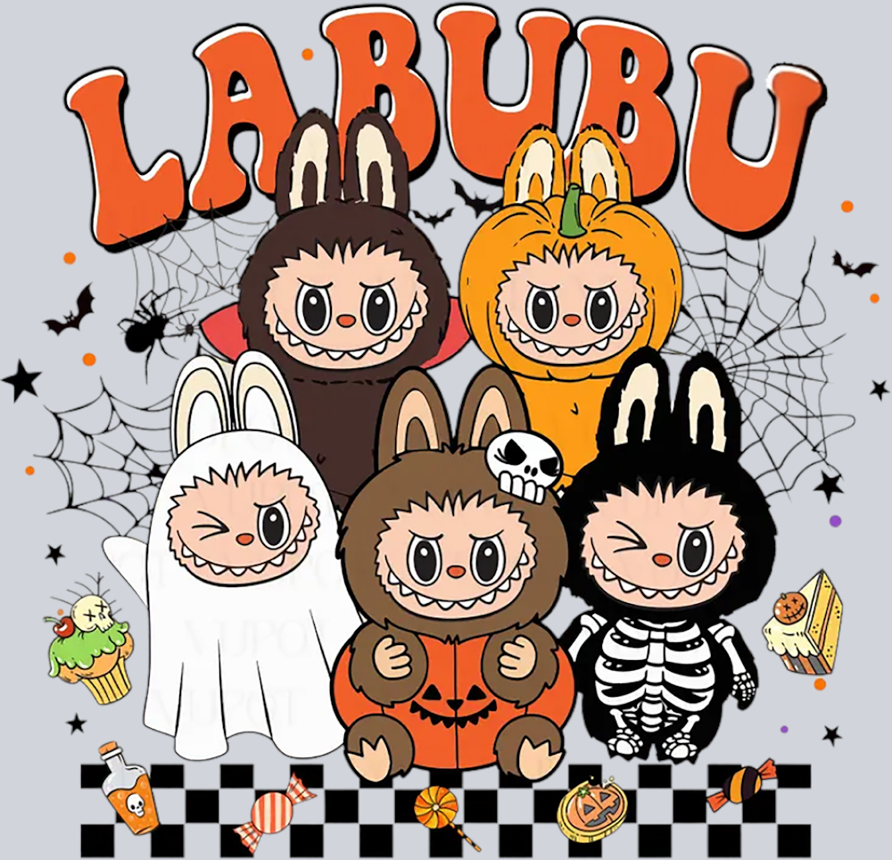 Monster Doll Horror LABUBU - STK07312 (DTF Transfers)