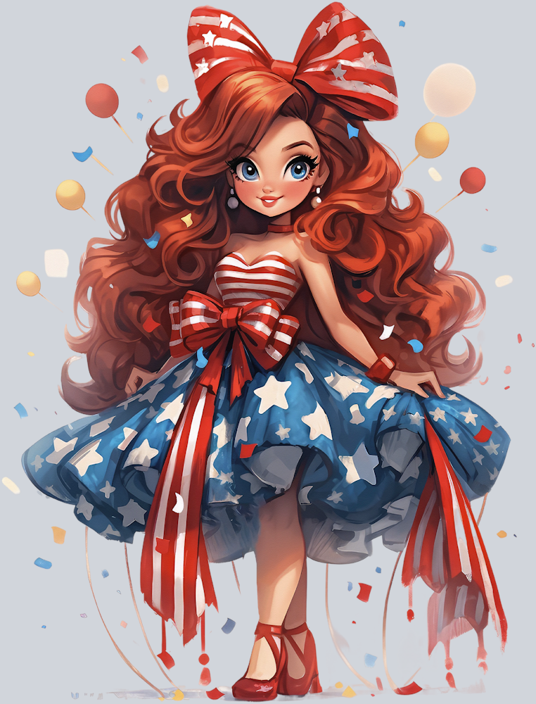 American Doll 11 - STK00196 (DTF Transfers)