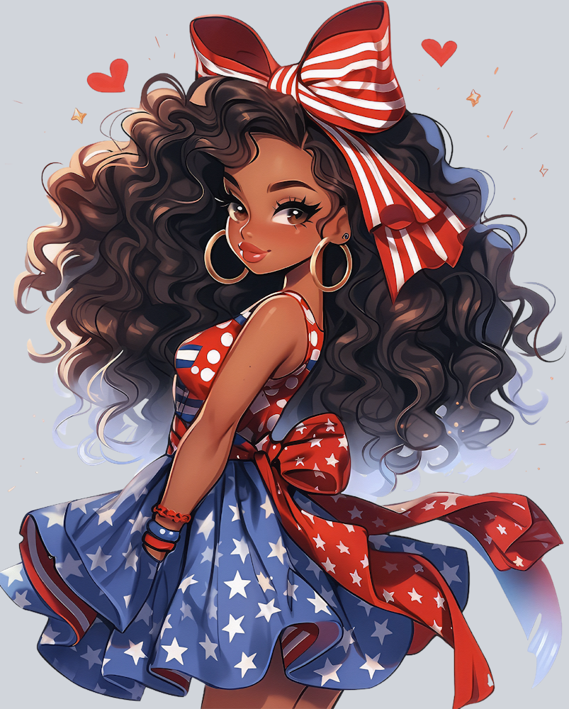 American Doll 4 - STK00189 (DTF Transfers)