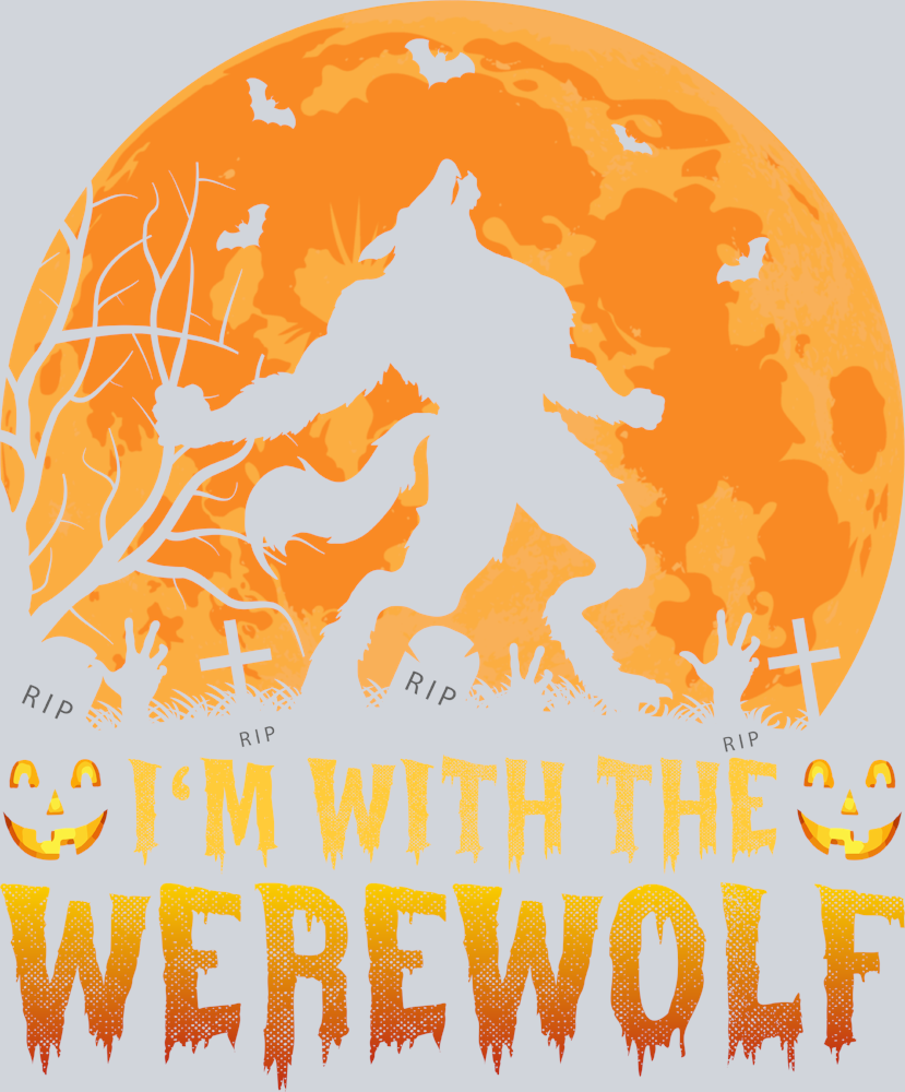 I'm With The Werewolf - STK03113 (DTF Transfers)