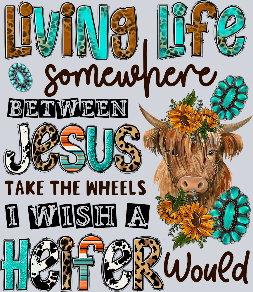 Living Life Somewhere - STK03668 (DTF Transfers)