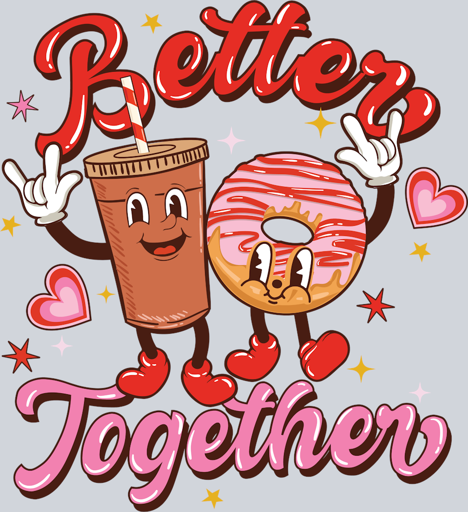 Retro Better Together - STK05187 (DTF Transfers)