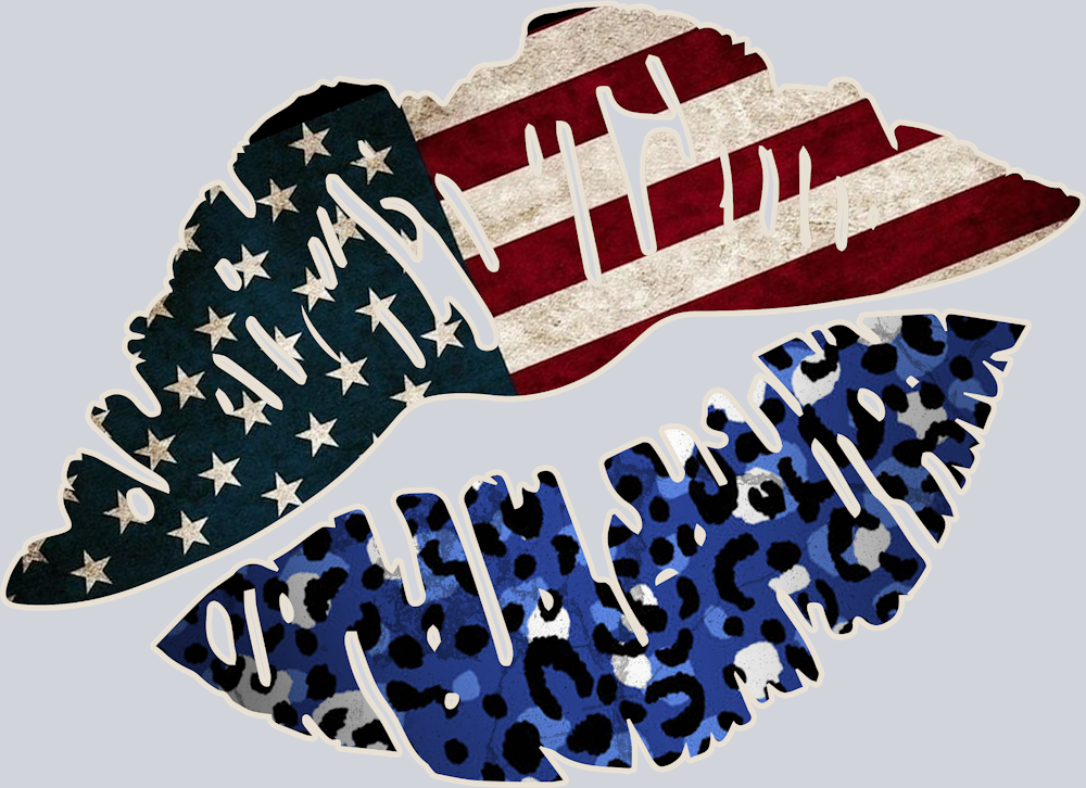 American Flag Lips - STK00217 (DTF Transfers)