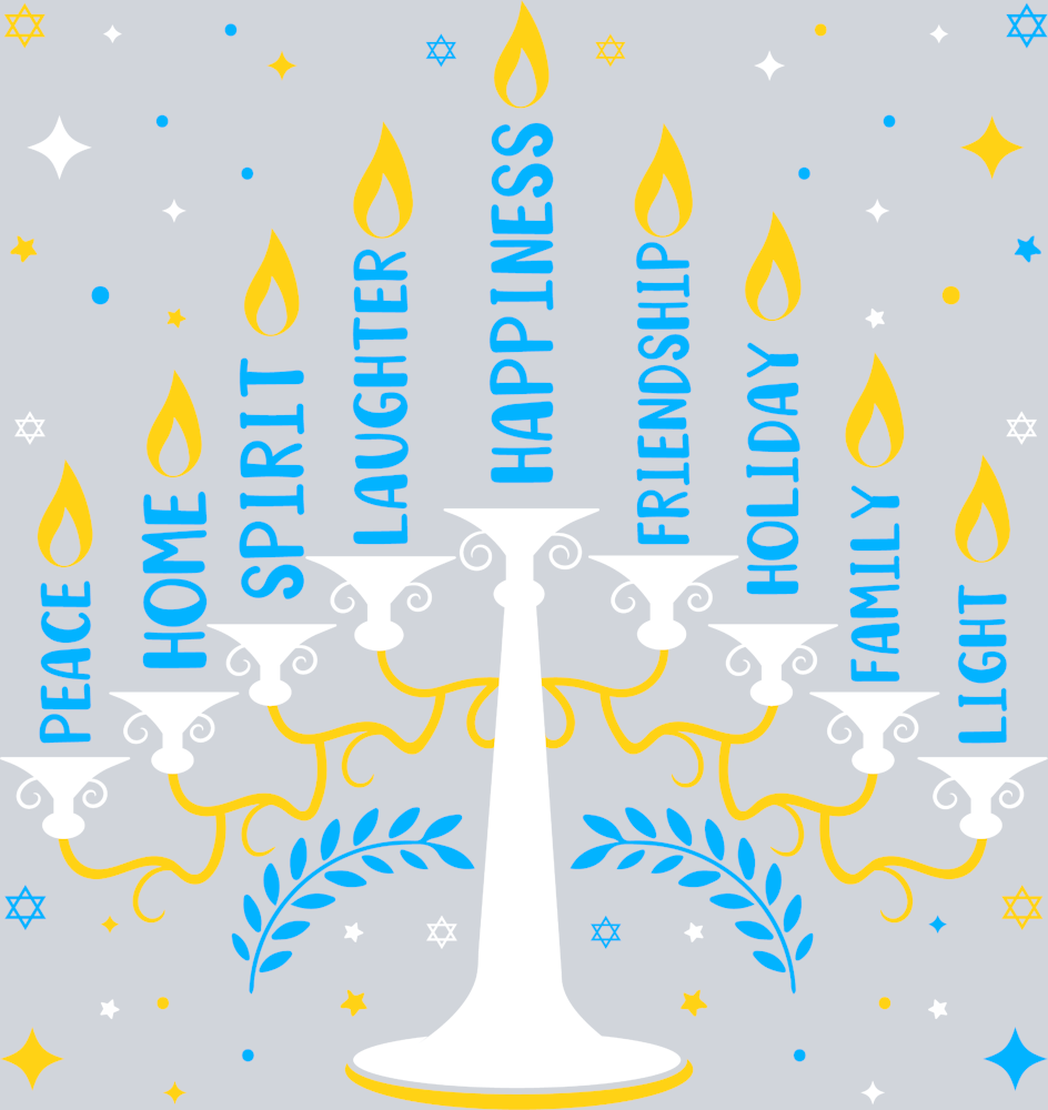 Peace Home Spirit Hanukkah - STK04709 (DTF Transfers)