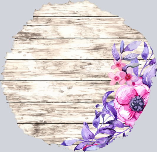 Wood Circle 1 - STK06498 (DTF Transfers)