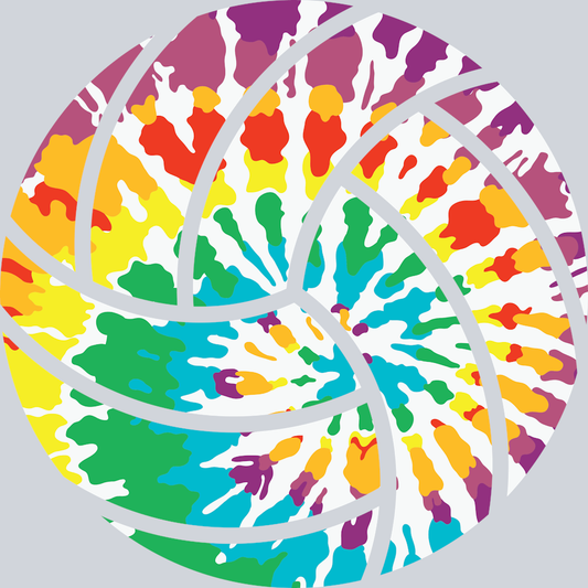 Volleyball Tie Dye - STK06360 (DTF Transfers)