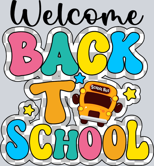 Welcome Back To School Retro - STK06413 (DTF Transfers)