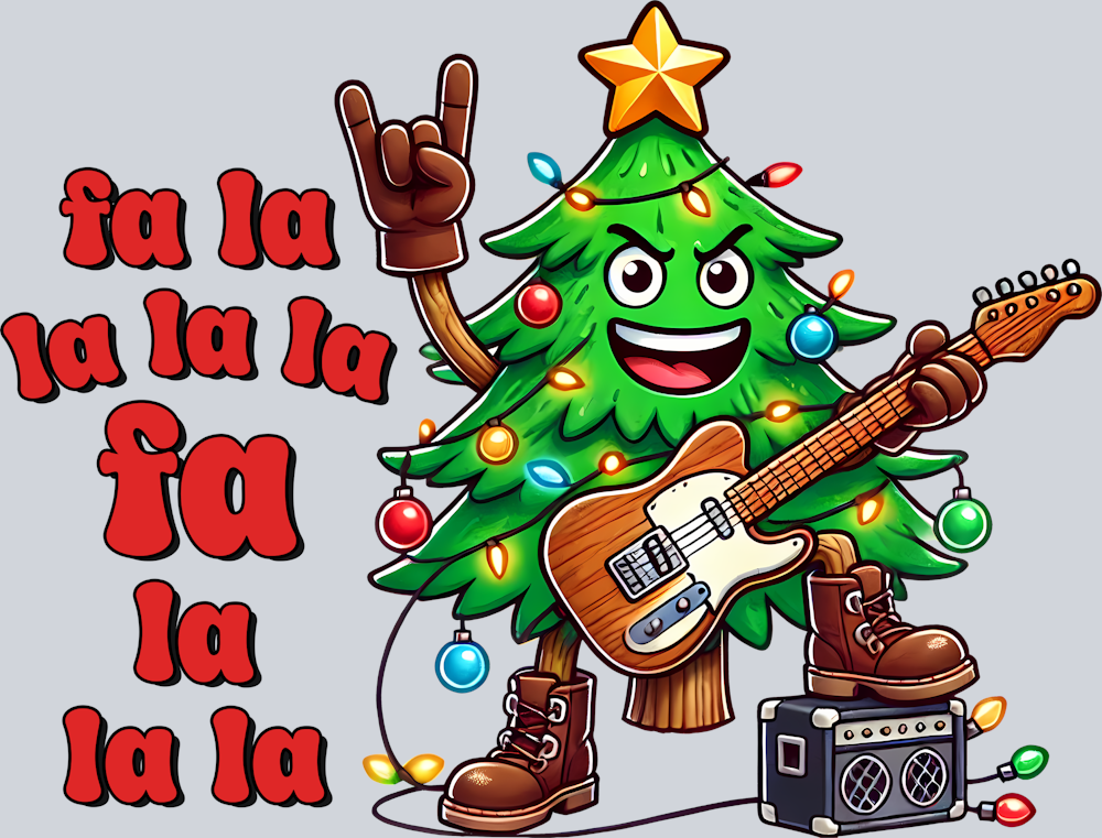 Fa La La Rocker - STK01873 (DTF Transfers)