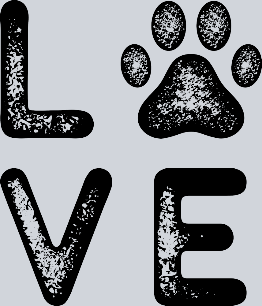 Love Paw Print 1 - STK03781 (DTF Transfers)