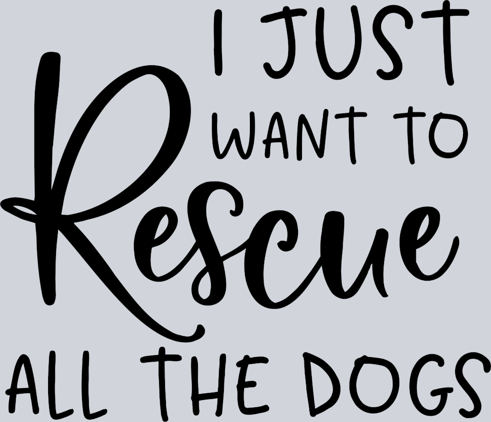 Pets Rescue All The Dogs - STK04886 (DTF Transfers)