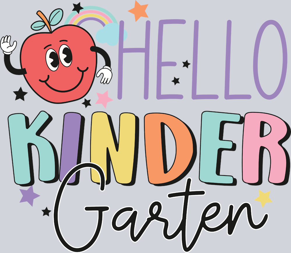 Hello Kinder Garten - STK02701 (DTF Transfers)