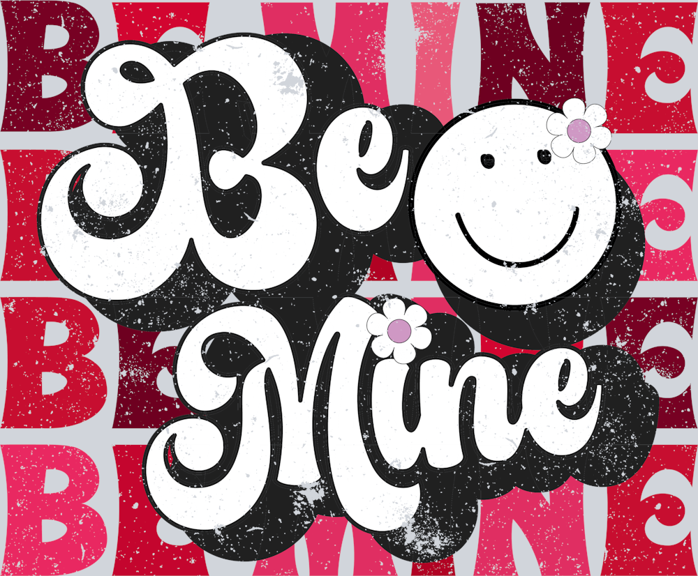 Retro Be Mine Red - STK05184 (DTF Transfers)