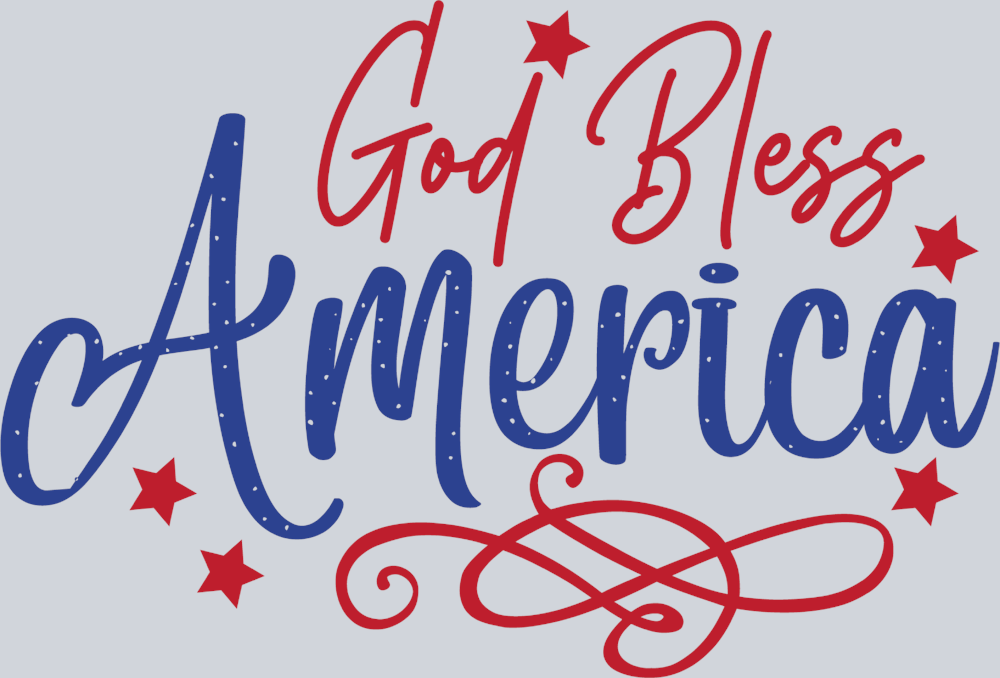 God Bless America 1 - STK02357 (DTF Transfers)