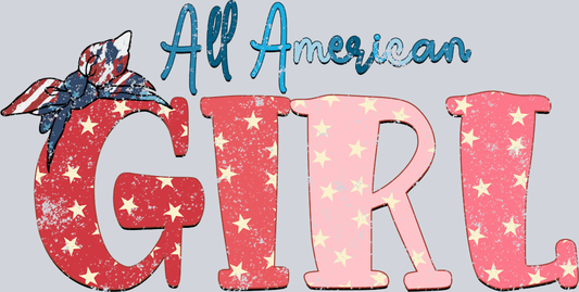 All American Girl 2 - STK00095 (DTF Transfers)
