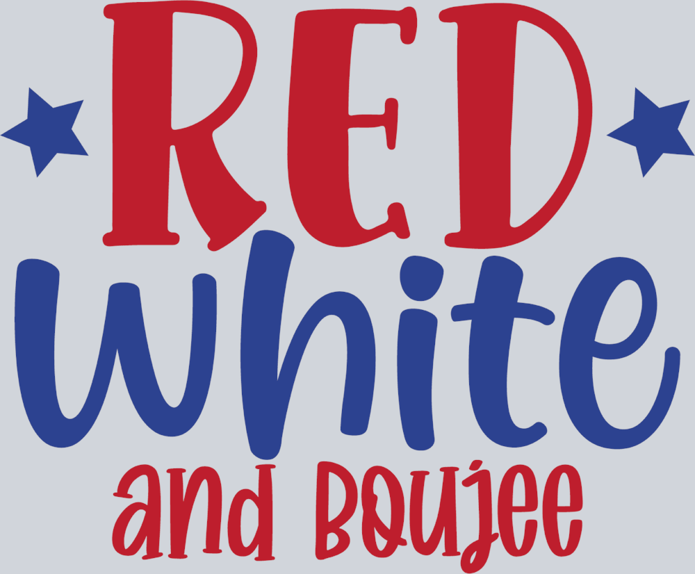 Red White And Boujee 1 - STK05157 (DTF Transfers)