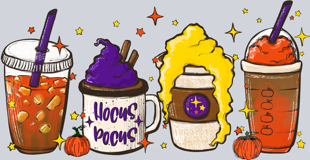 Halloween Coffee 1 - STK02464 (DTF Transfers)