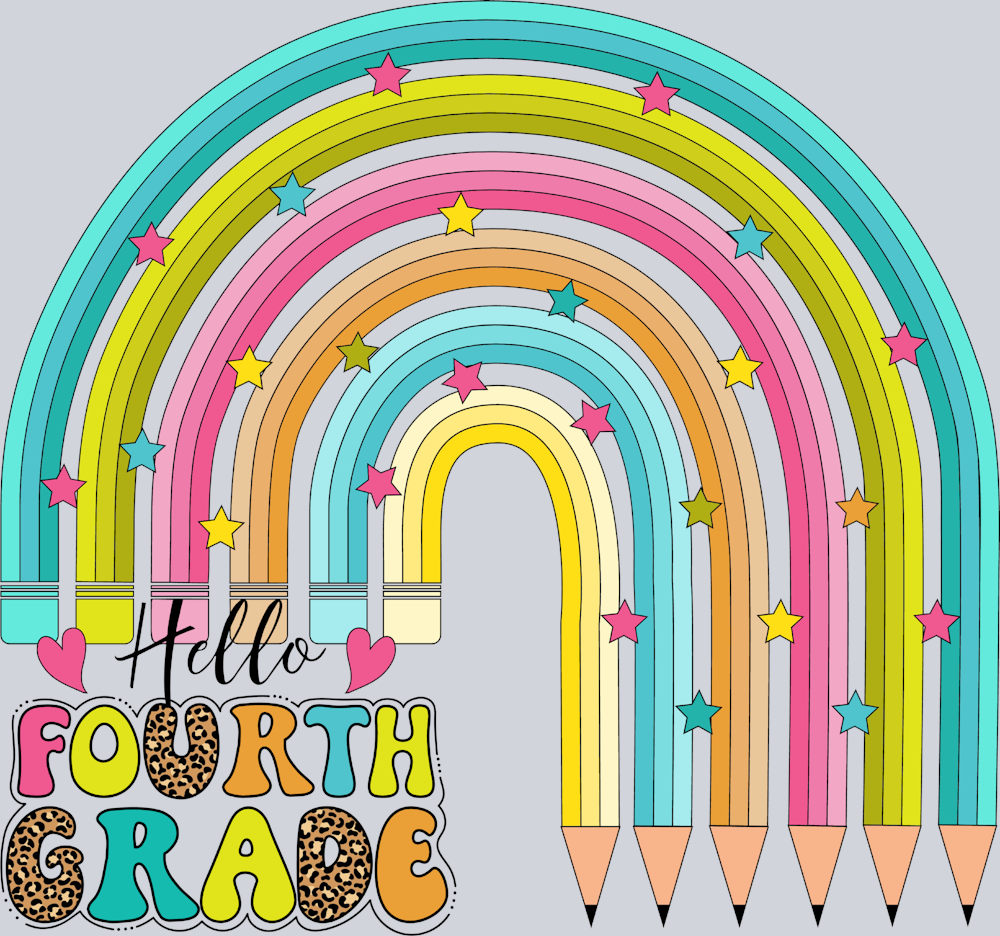 Hello Fourth Grade - STK02699 (DTF Transfers)