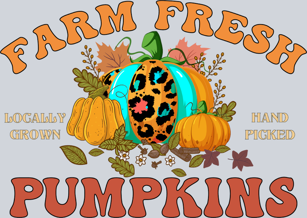 Farm Fresh Pumpkins 3 - STK01945 (DTF Transfers)