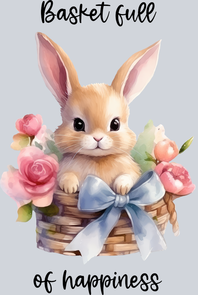 Easter Basket Full Of Happiness 1 - STK01751 (DTF Transfers)