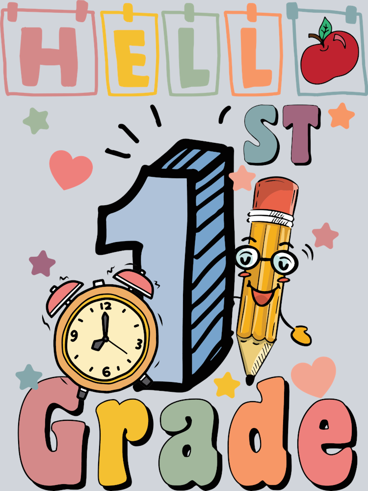 Hello 1st Grade - STK02664 (DTF Transfers)