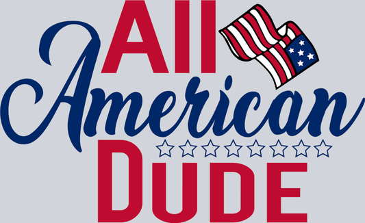 All American Dude 1 - STK00091 (DTF Transfers)