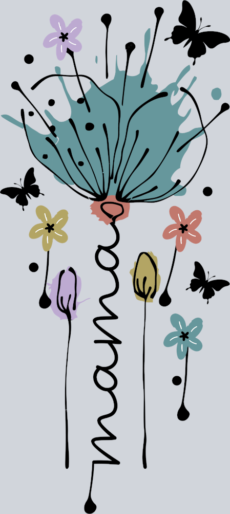 Mama Flowers - STK03959 (DTF Transfers)