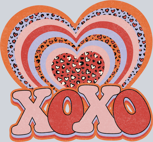 Xoxo Leopard Heart - STK06547 (DTF Transfers)