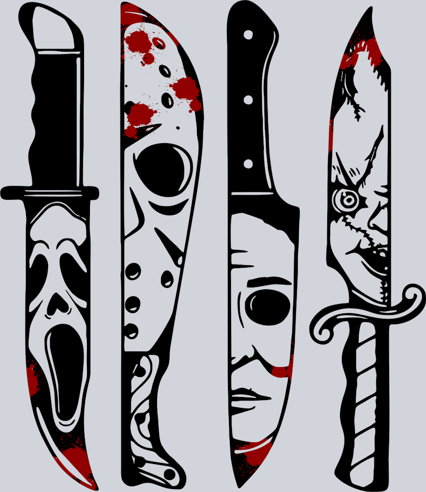 Halloween Knives - STK02489 (DTF Transfers)