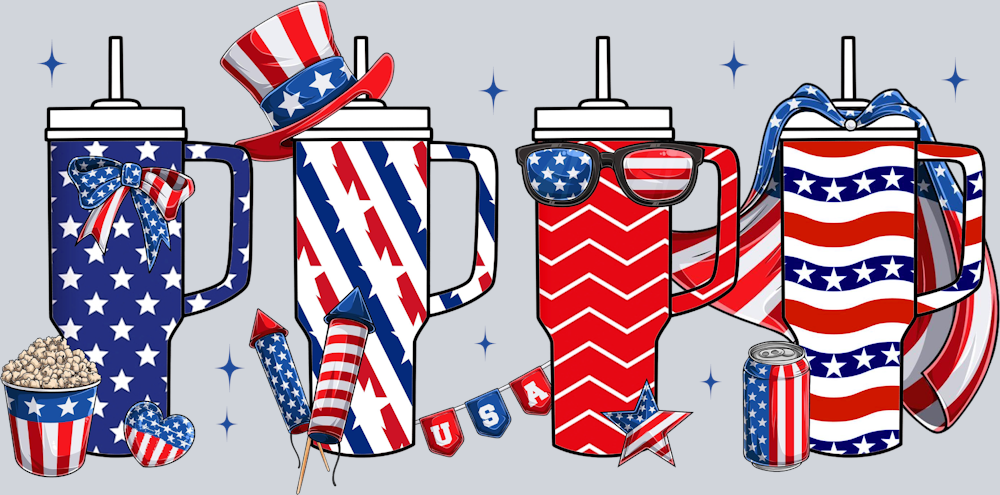 Obsessive Cup Disorder 4th Of July - STK04568 (DTF Transfers)
