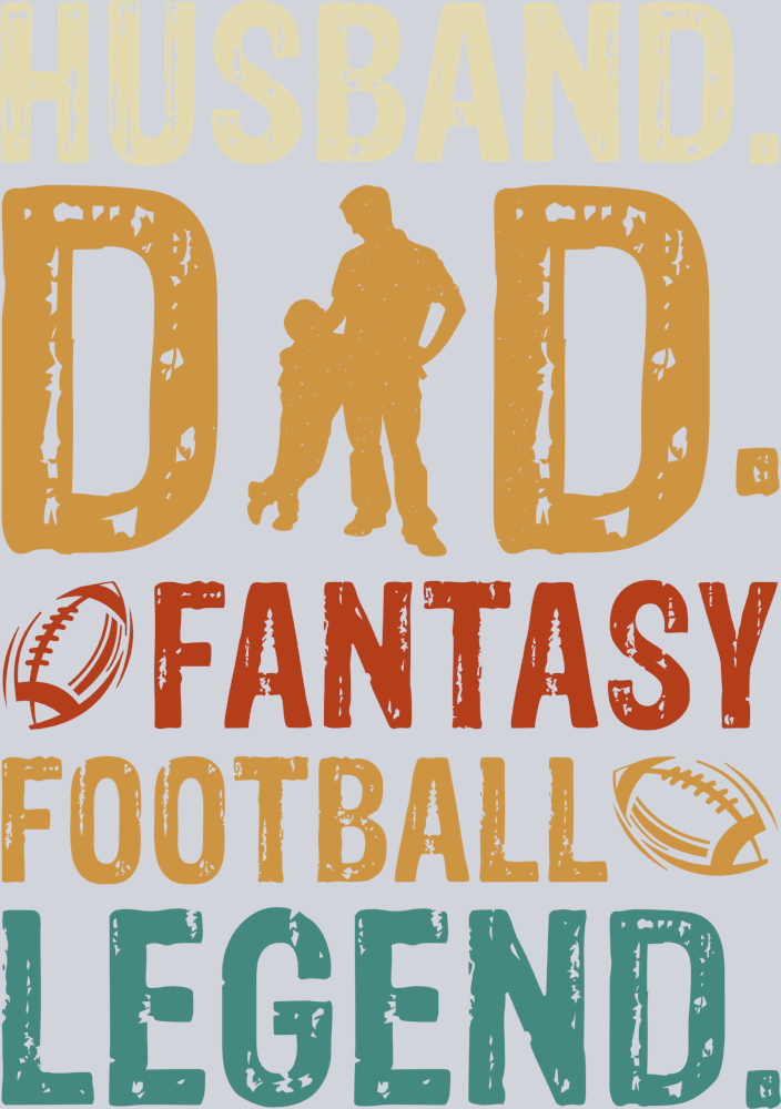 Husband Dad Fantasy Football Legend - STK02833 (DTF Transfers)