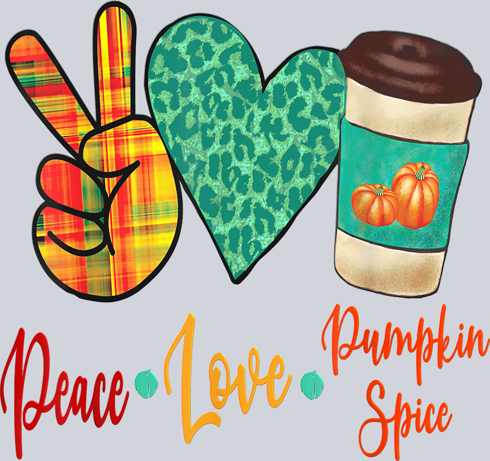 Peace Love Pumpkin Spice 8 - STK04789 (DTF Transfers)