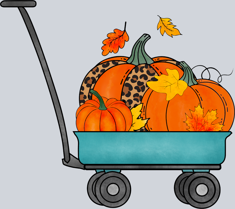 Pumpkin Wagon - STK07246 (DTF Transfers)