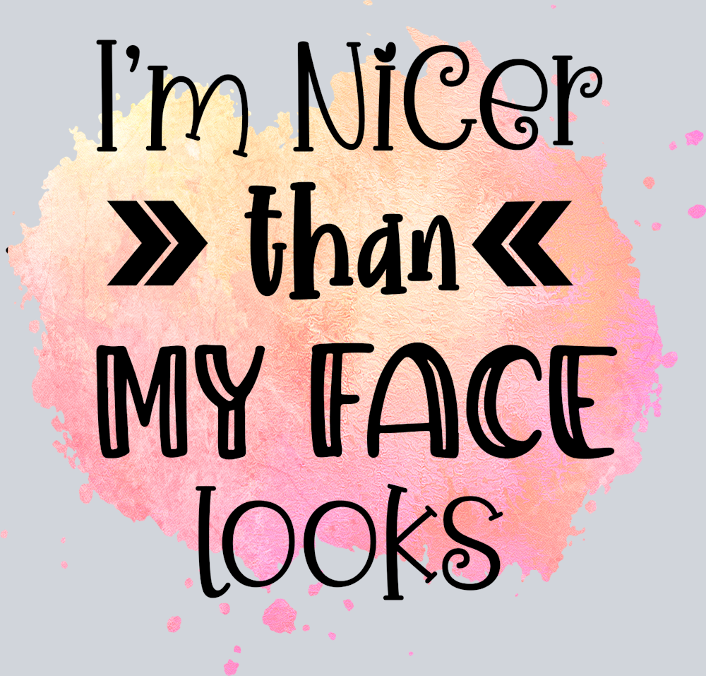 Sarcasm Nicer Then My Face Looks - STK05343 (DTF Transfers)
