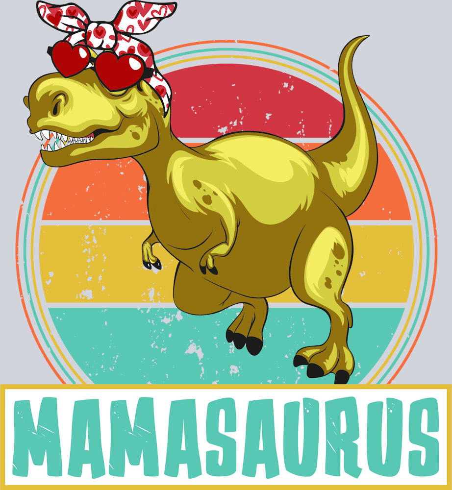 Mothers Day Mamasaurus T Rex Dinosaur - STK04353 (DTF Transfers)
