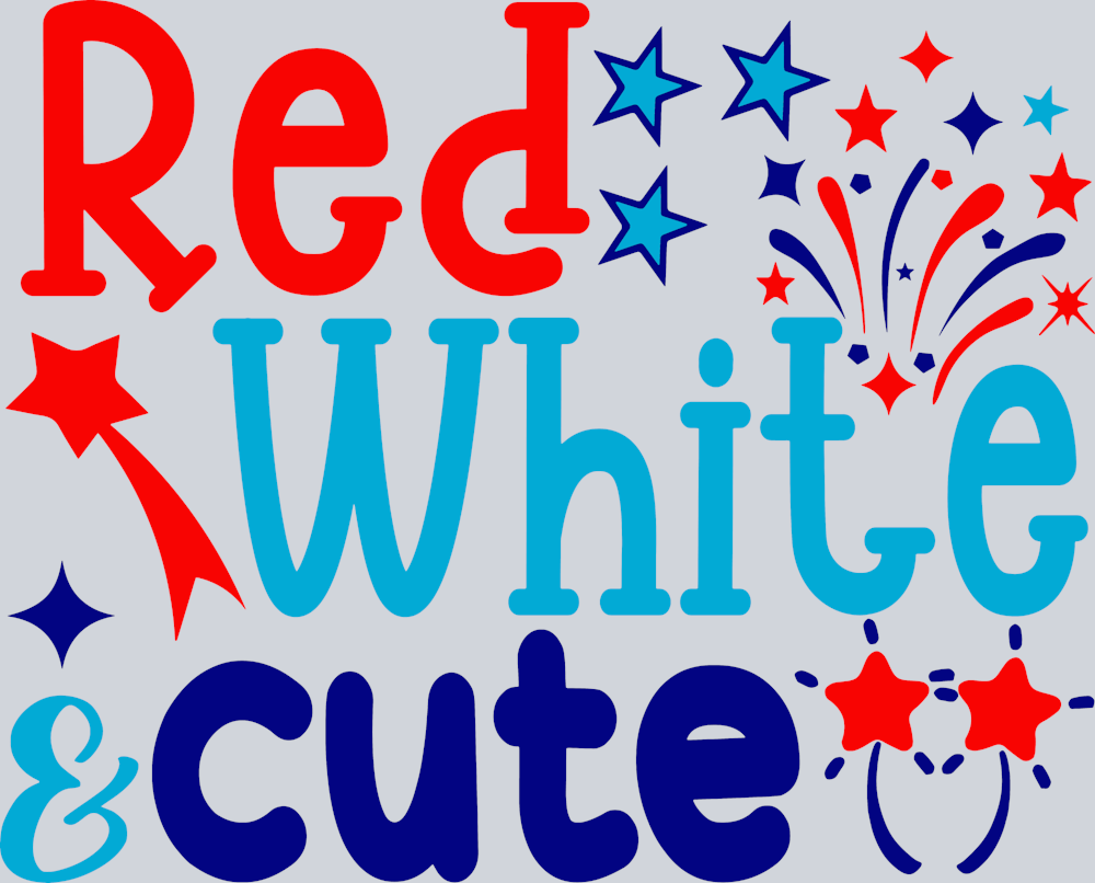 Red White And Cute 1 - STK05163 (DTF Transfers)