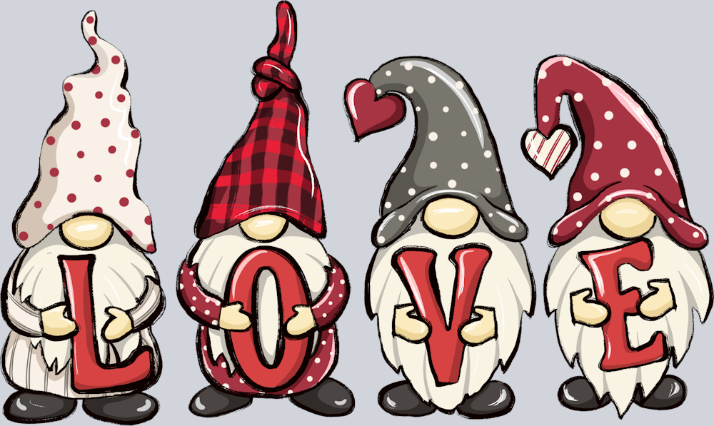 Gnome Love Letters - STK02304 (DTF Transfers)