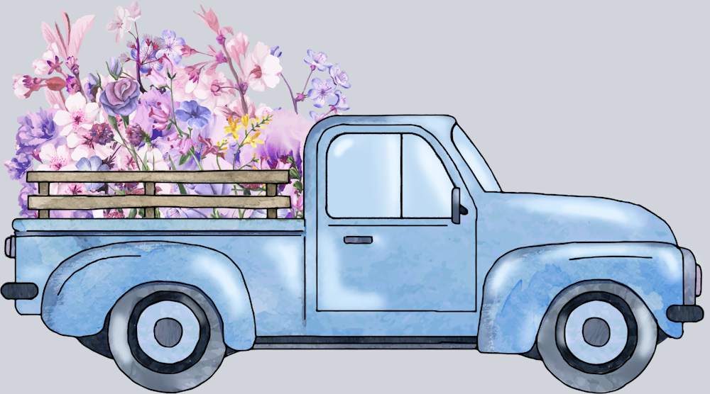 Spring Truck - STK05765 (DTF Transfers)