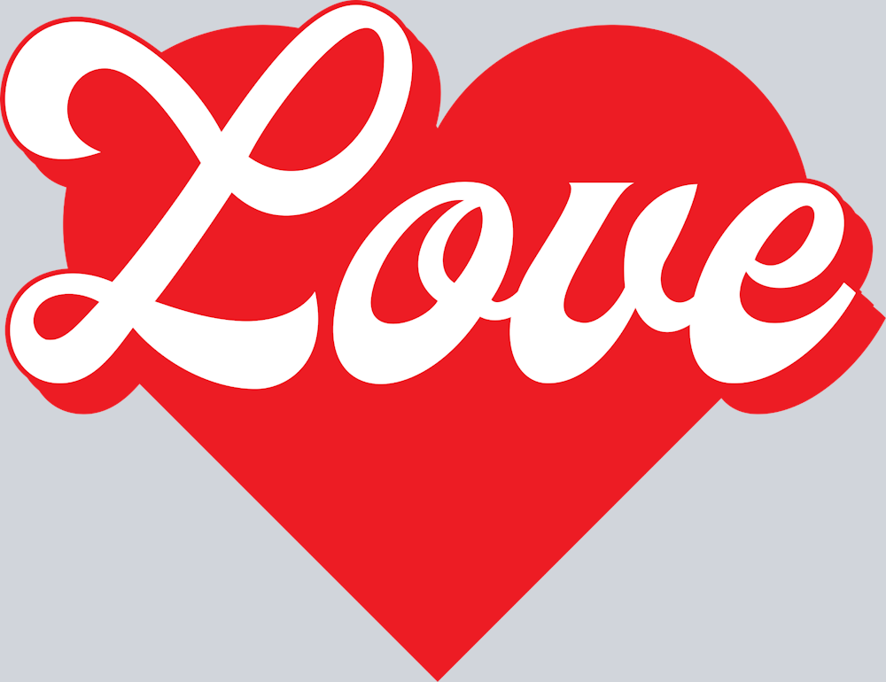 Love Red Heart - STK03788 (DTF Transfers)