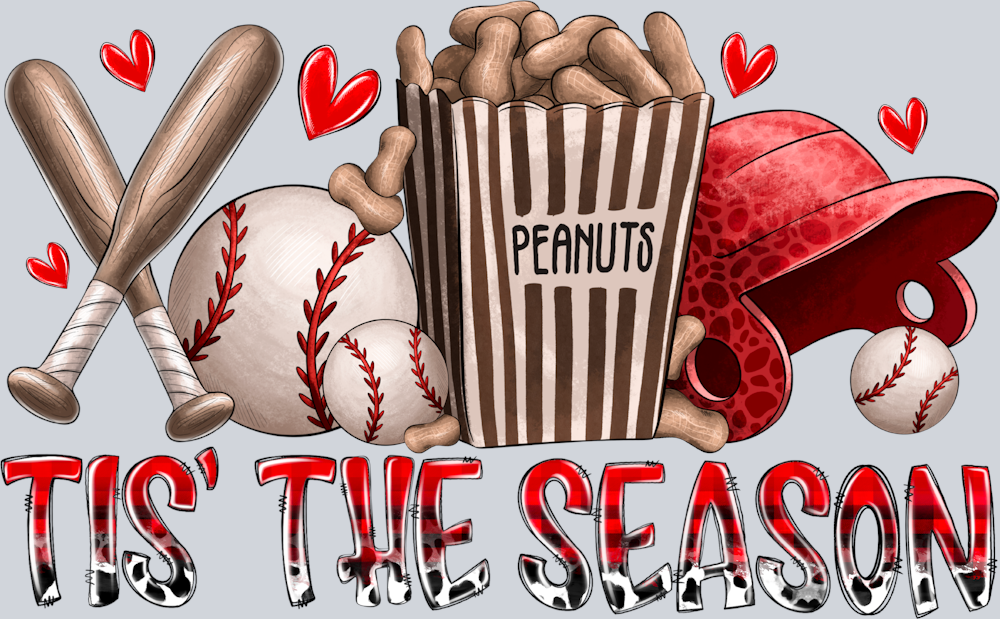 Tis The Season Baseball - STK06153 (DTF Transfers)