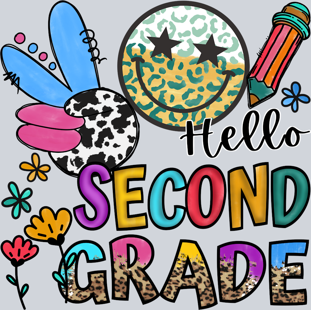Hello Second Grade 2 - STK02710 (DTF Transfers)