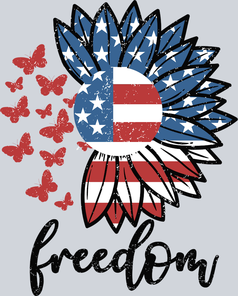 Freedom Sunflower - STK02143 (DTF Transfers)