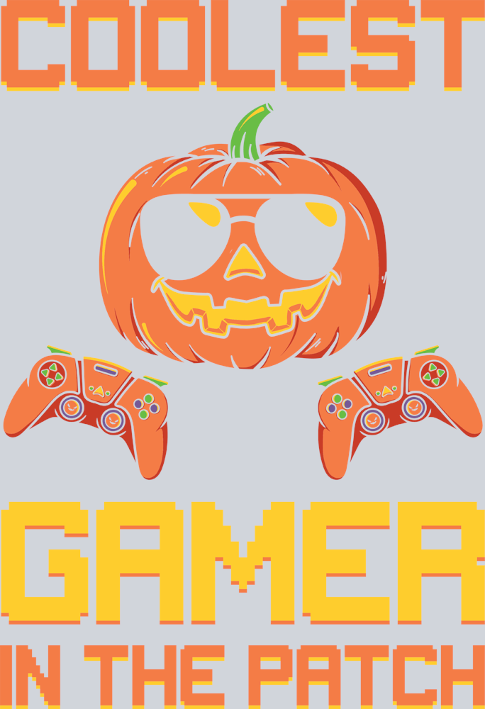 Halloween Coolest Gamer In The Patch - STK02476 (DTF Transfers)