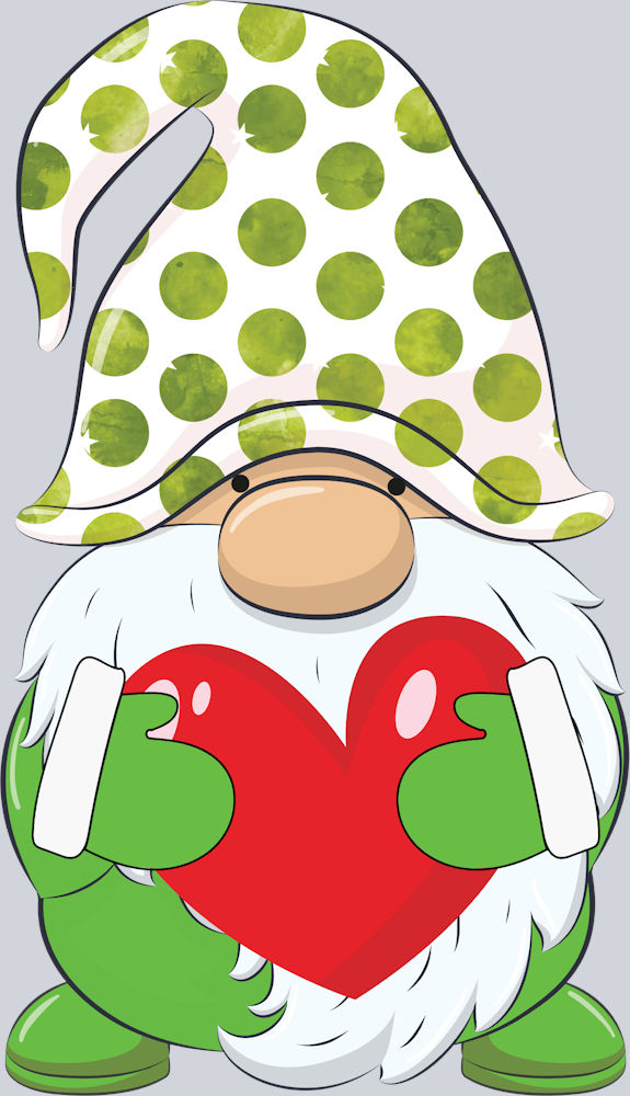 Gnome Green Dots - STK02284 (DTF Transfers)