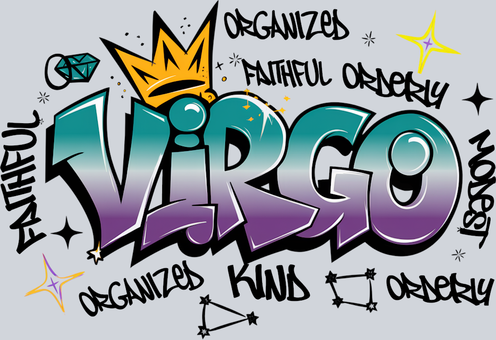 Virgo Graffiti - STK06347 (DTF Transfers)