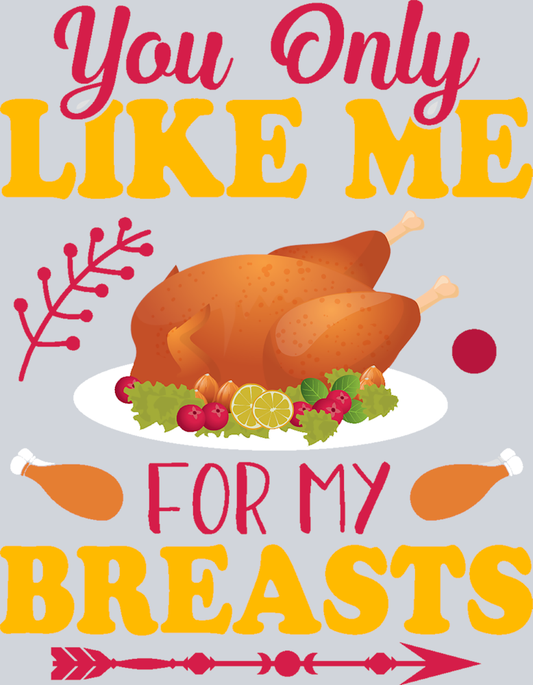 You Only Like Me For My Breasts - STK06602 (DTF Transfers)